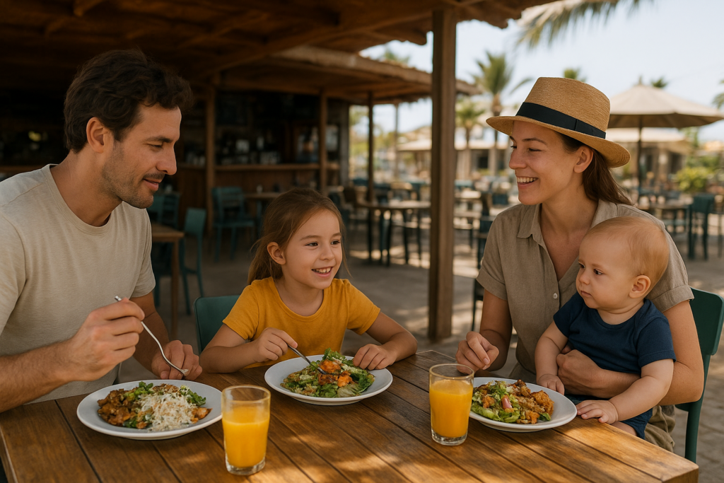 Families enjoying safe activities in Cape Verde during family experiences Cape Verde