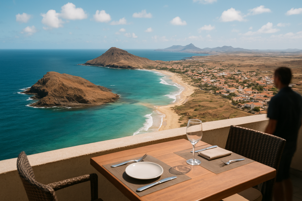 Aerial view of Cape Verde islands and tourism highlights showcasing Cape Verde tourism overview