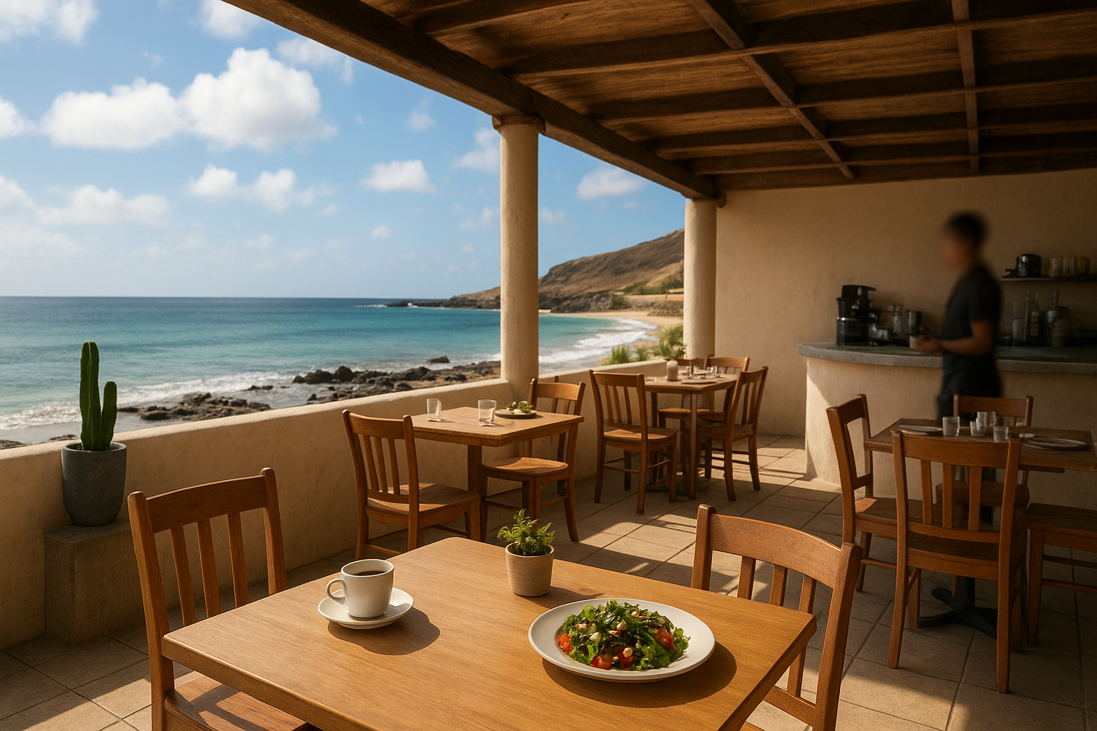 Seasonal landscapes and weather in Cape Verde illustrating the best time to visit Cape Verde