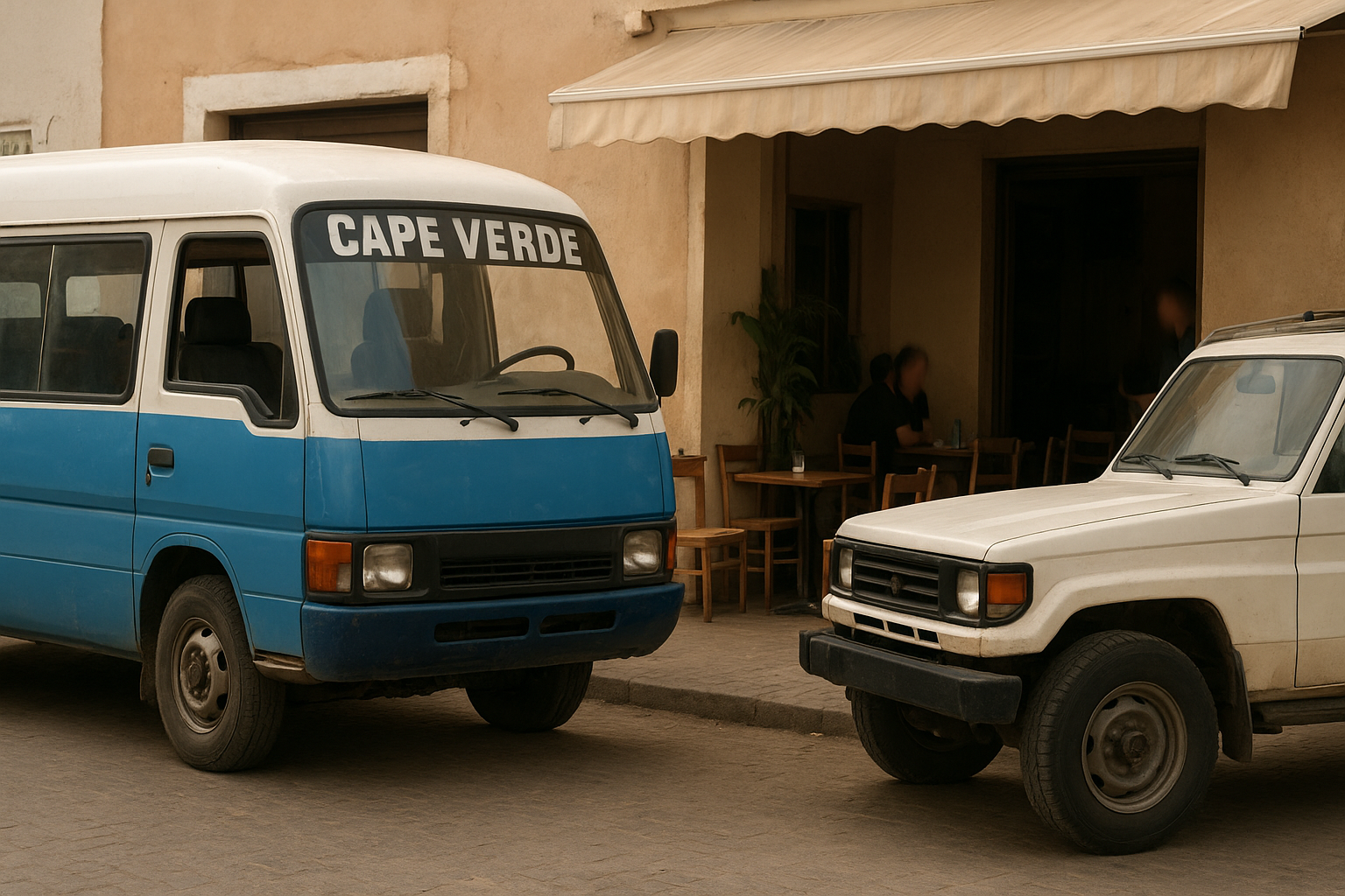 Vehicles and transport Cape Verde across the islands, showing mobility solutions for travelers