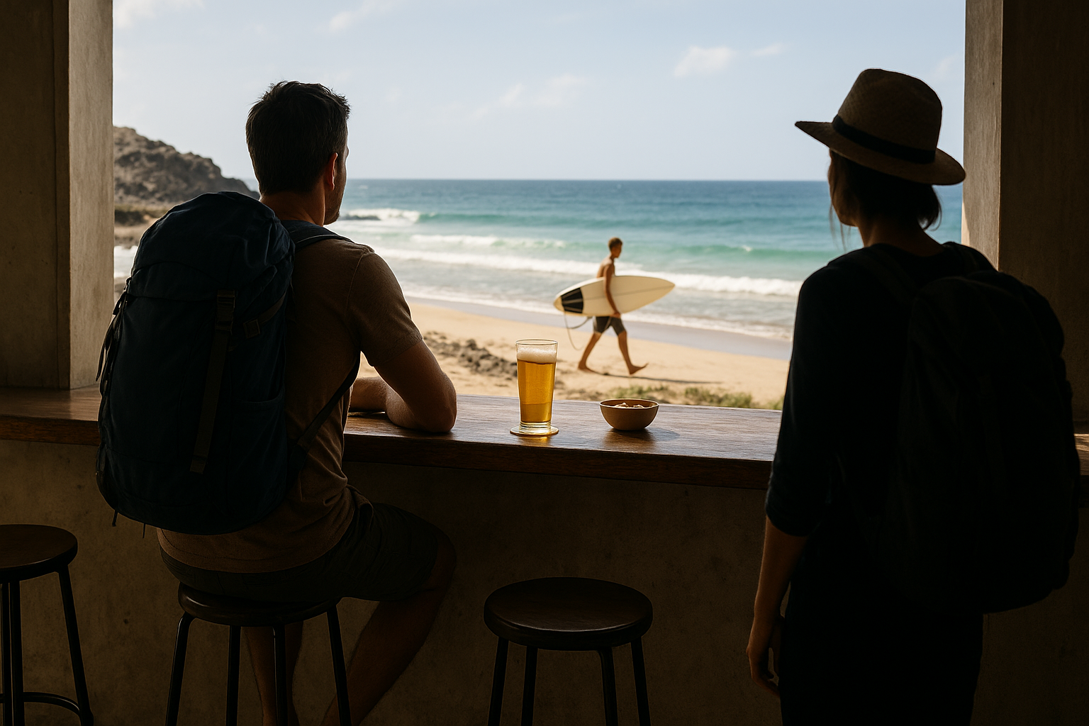 Hiking, surfing and adventure activities in Cape Verde showcasing adventure tourism Cape Verde