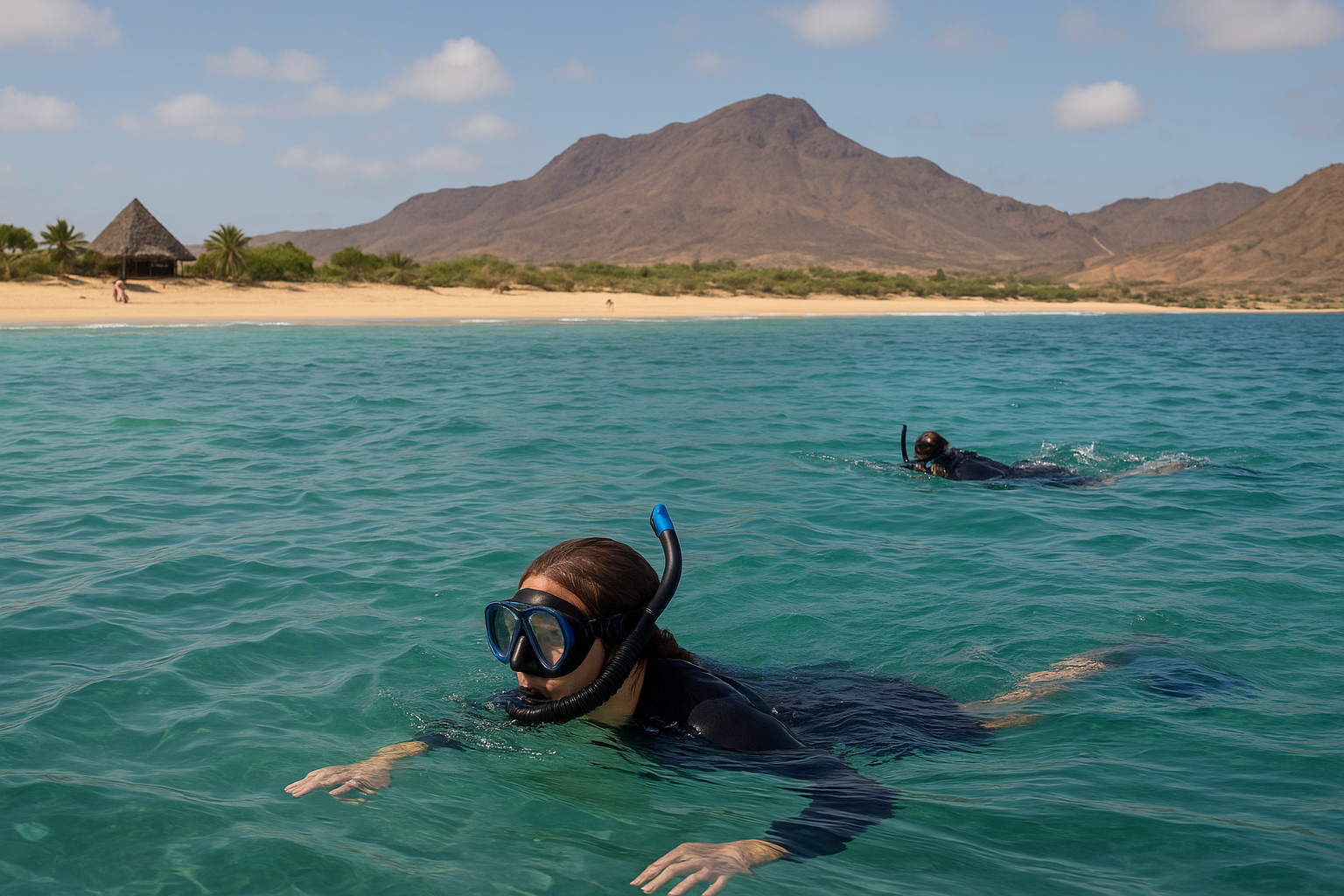 Snorkeling, diving and sea activities in Cape Verde waters showcasing water activities Cape Verde