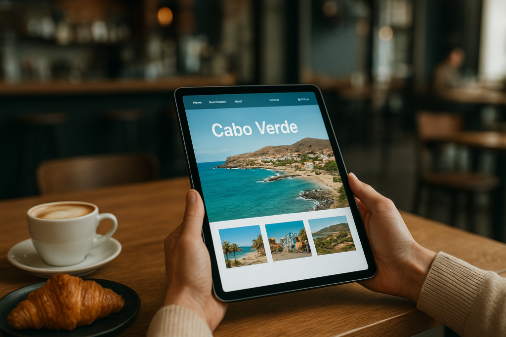 Digital tourism interface to discover Cabo Verde platform for travelers